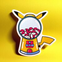 Pika Gumball Machine Sticker