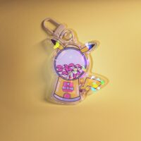 Pika Gumball Machine Keychain