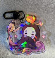 Tea Time No-Face Keychain