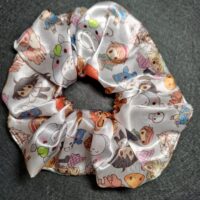 Kawaii White Ghibs Scrunchie